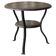 Table d'appoint Wabi Sabi métal forgé et bois teinté années 1920