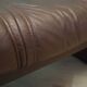 Leather puff, Danish design, 1970s, production: Denmark