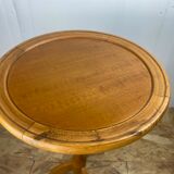 Solid wood tripod pedestal table 1900