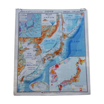 Old school map of Japan Hatier no.34