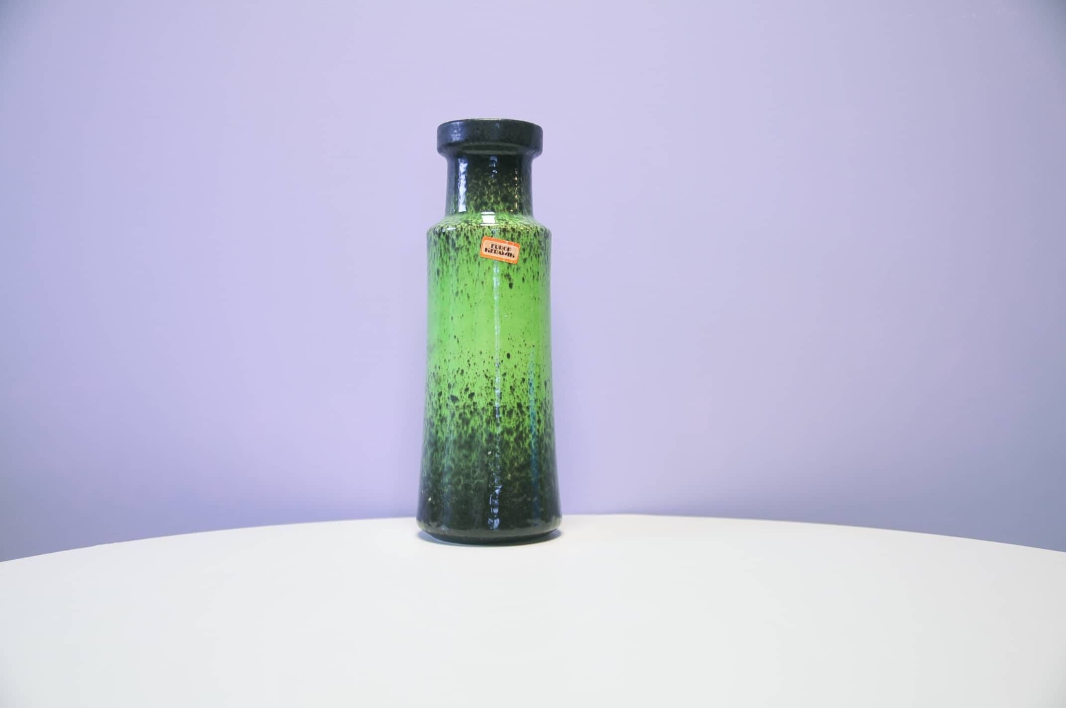 Vintage green West Germany vase Scheurich