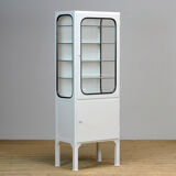 Vintage Iron And Glass Medical Cabinet, 1970s