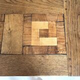 Louis XV style table in solid wood with marquetry – with extensions