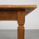 Table de ferme provinciale en bois d'orme, France vers 1850