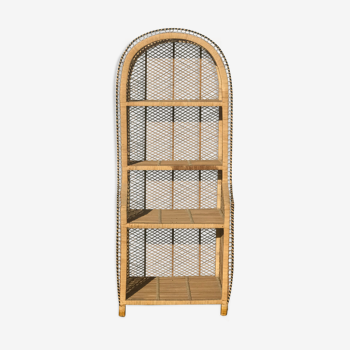 Armoire rotin vintage