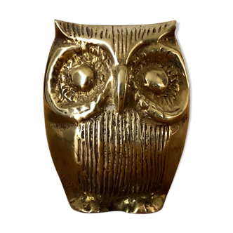 Vintage brass owl