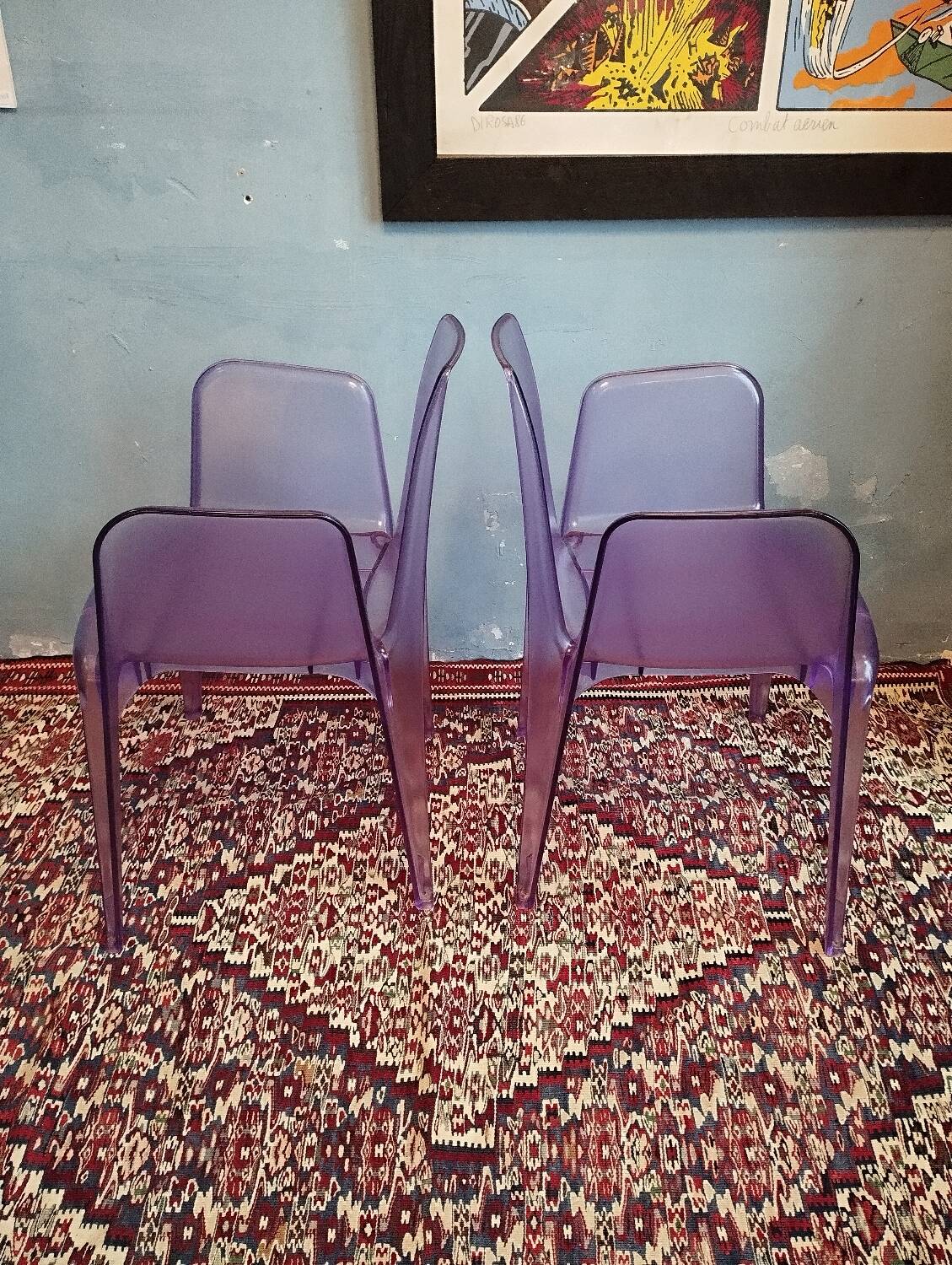 Pair of Bella rifatta designer chairs