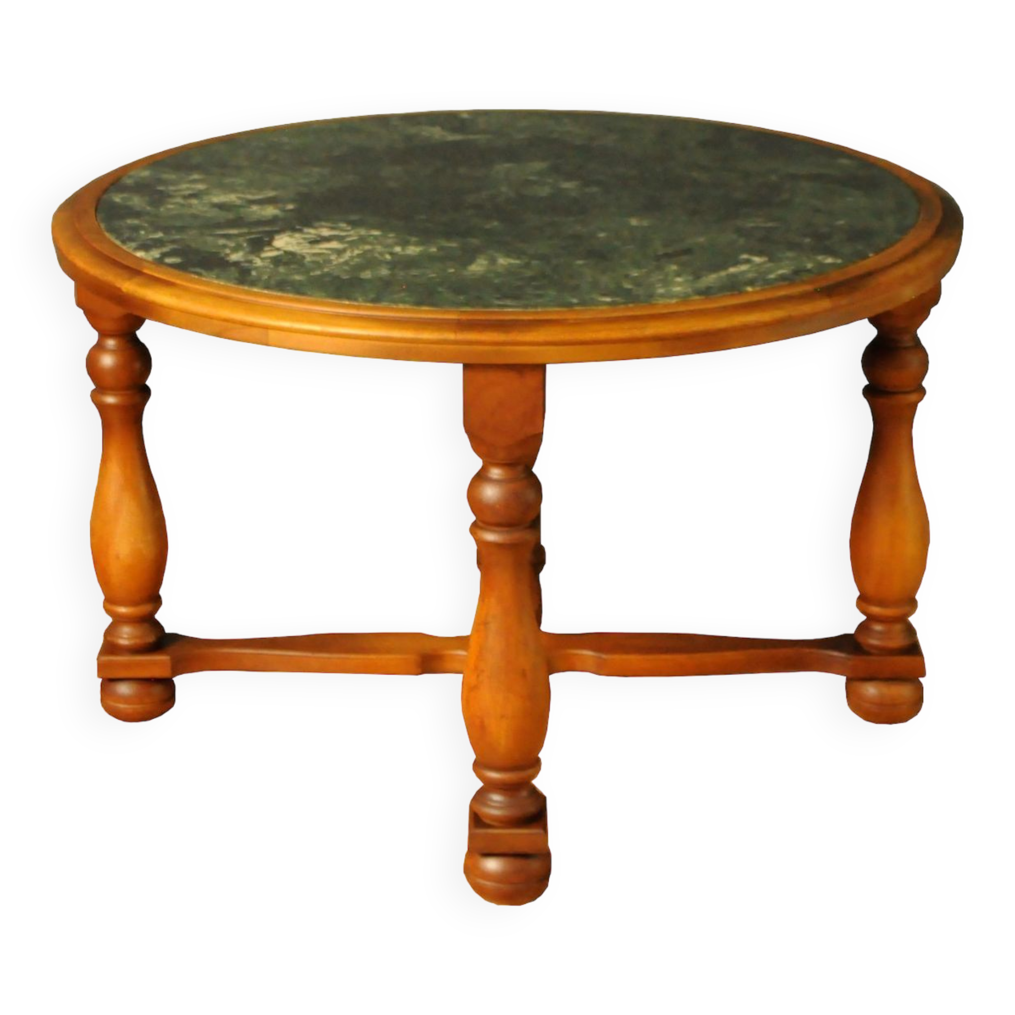 Table basse scandinave avec plateau en marbre