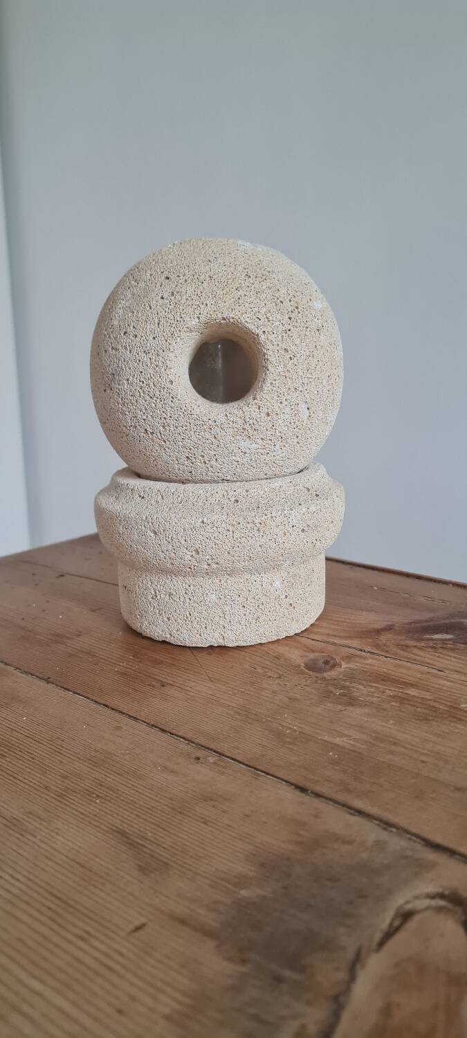 Table lamp in reconstituted stone 1970