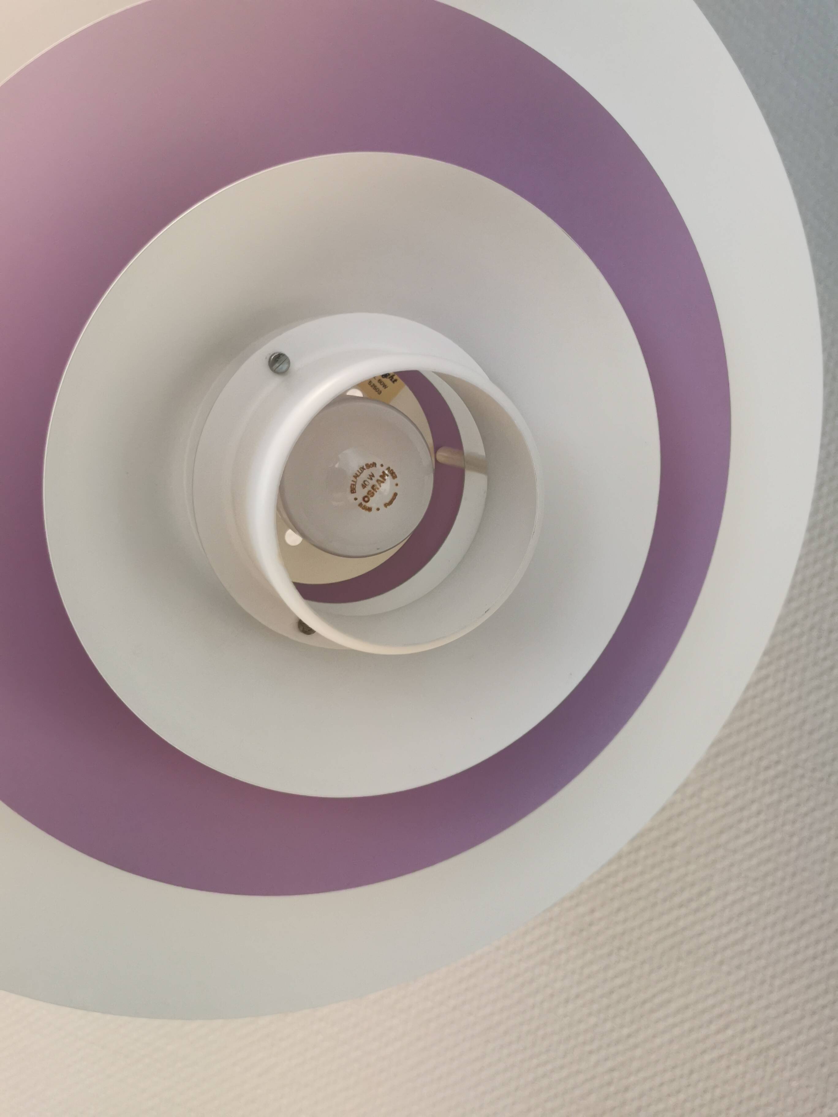 Large hanging lamp by Danish Form-Light 1980s. Multiple layers of shades.