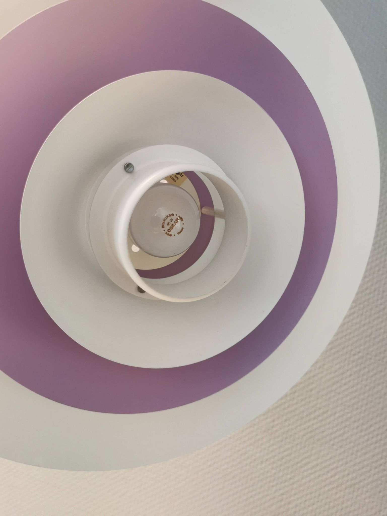 Large hanging lamp by Danish Form-Light 1980s. Multiple layers of shades.