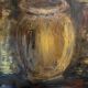 Huile sur toile nature morte jarre provençale