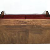 Art deco walnut sofa bed, 1960s