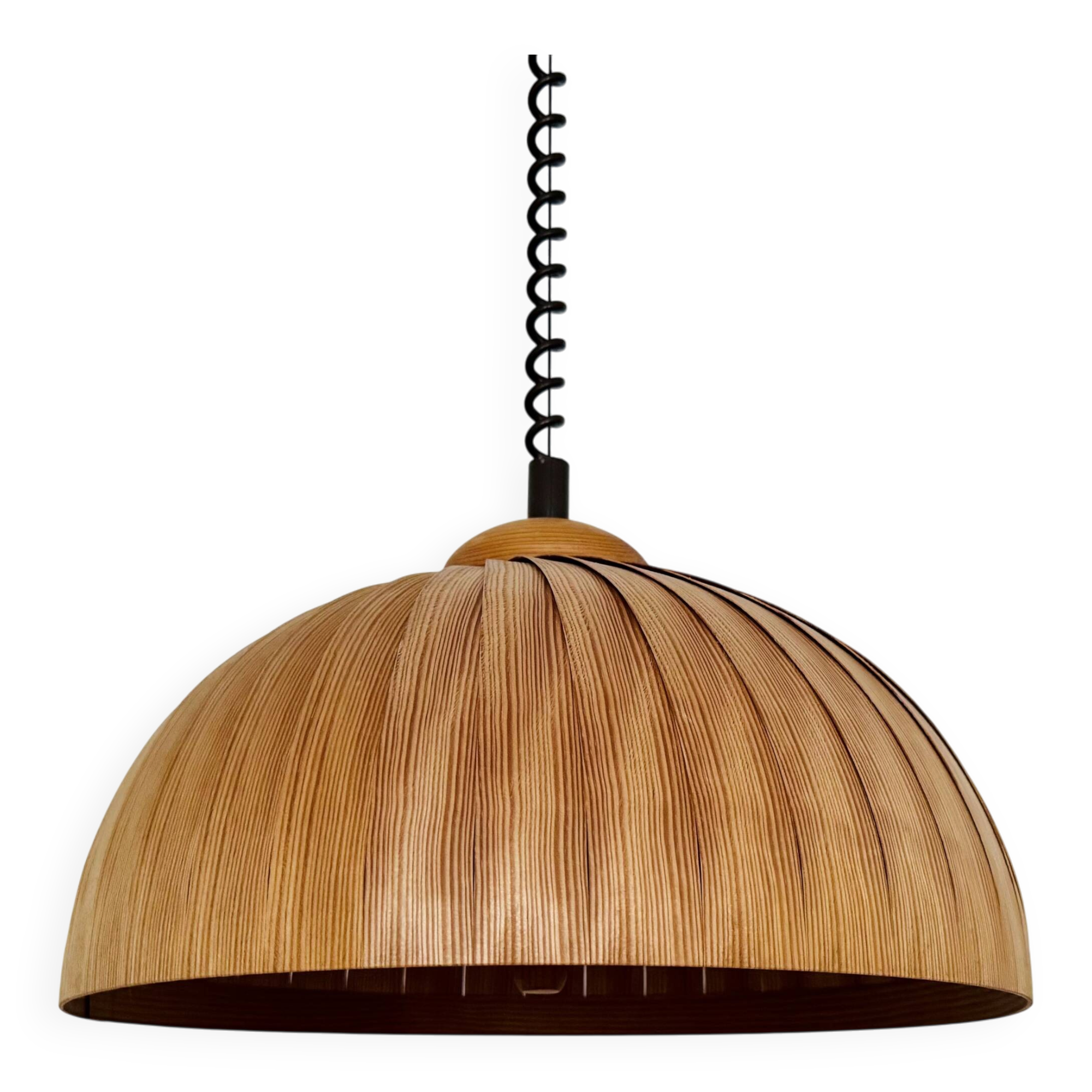Large Wooden Pendant Lamp