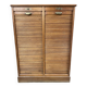 Sliding curtain file cabinet