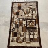Tapis en  laine tons naturels