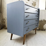 Commode vintage bleue