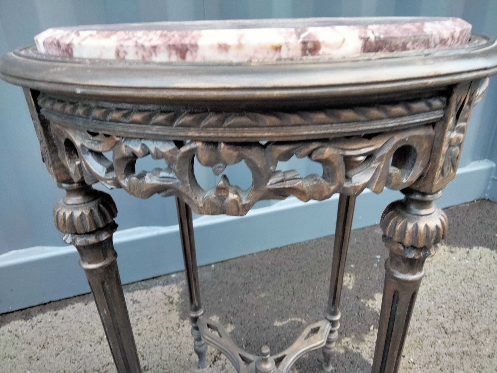 Pair of pedestal tables
