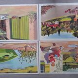Rossignol frame set and 12 posters