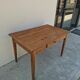 Rustic farmhouse table, antique, made in 1900 from solid oak, 1.12m.