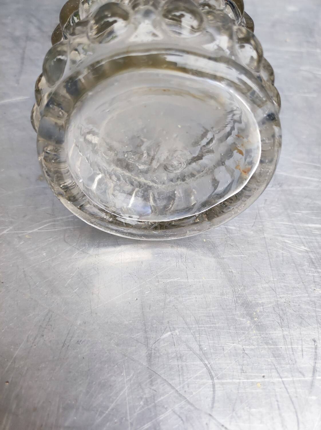 Old blown glass bottle, 19th