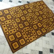 Modernist op-art rug with abstract graphic pattern by Magura, Germany 1960s