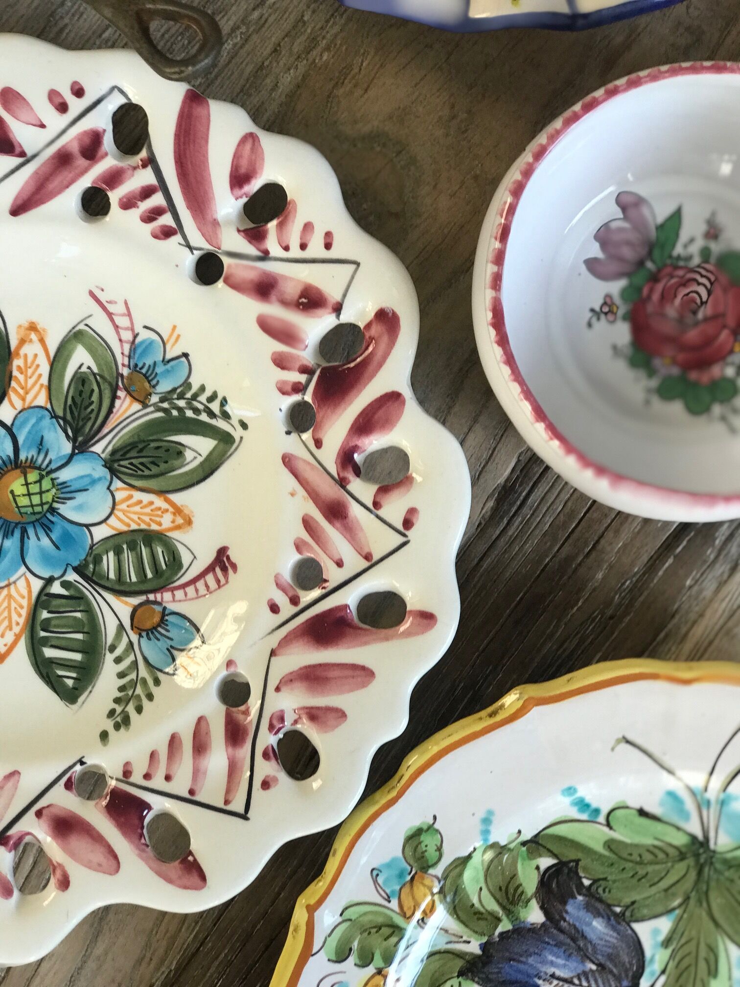 Flower plate serving