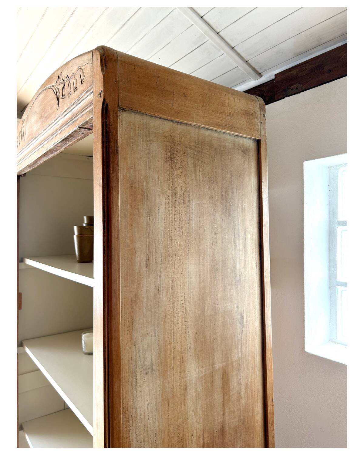 Vintage bookcase cabinet