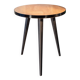 50s tripod pedestal table, side table, wood and coated metal