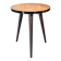 50s tripod pedestal table, side table, wood and coated metal