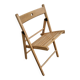 Chaise pliante en bois couleur miel
