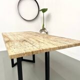 Table à manger en travertin, Italie, circa 1970