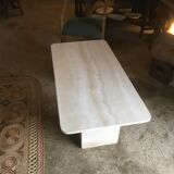 Travertine coffee table
