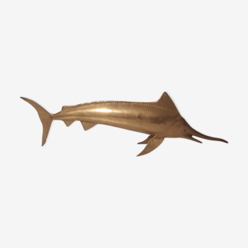 Brass or bronze fish swordfish