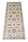 Handmade Ziegler Wool Rug, Cream and Green Wool Runner Rug- 80x185cm