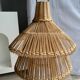 Suspension ou luminaire en rotin en forme de lanterne asiatique