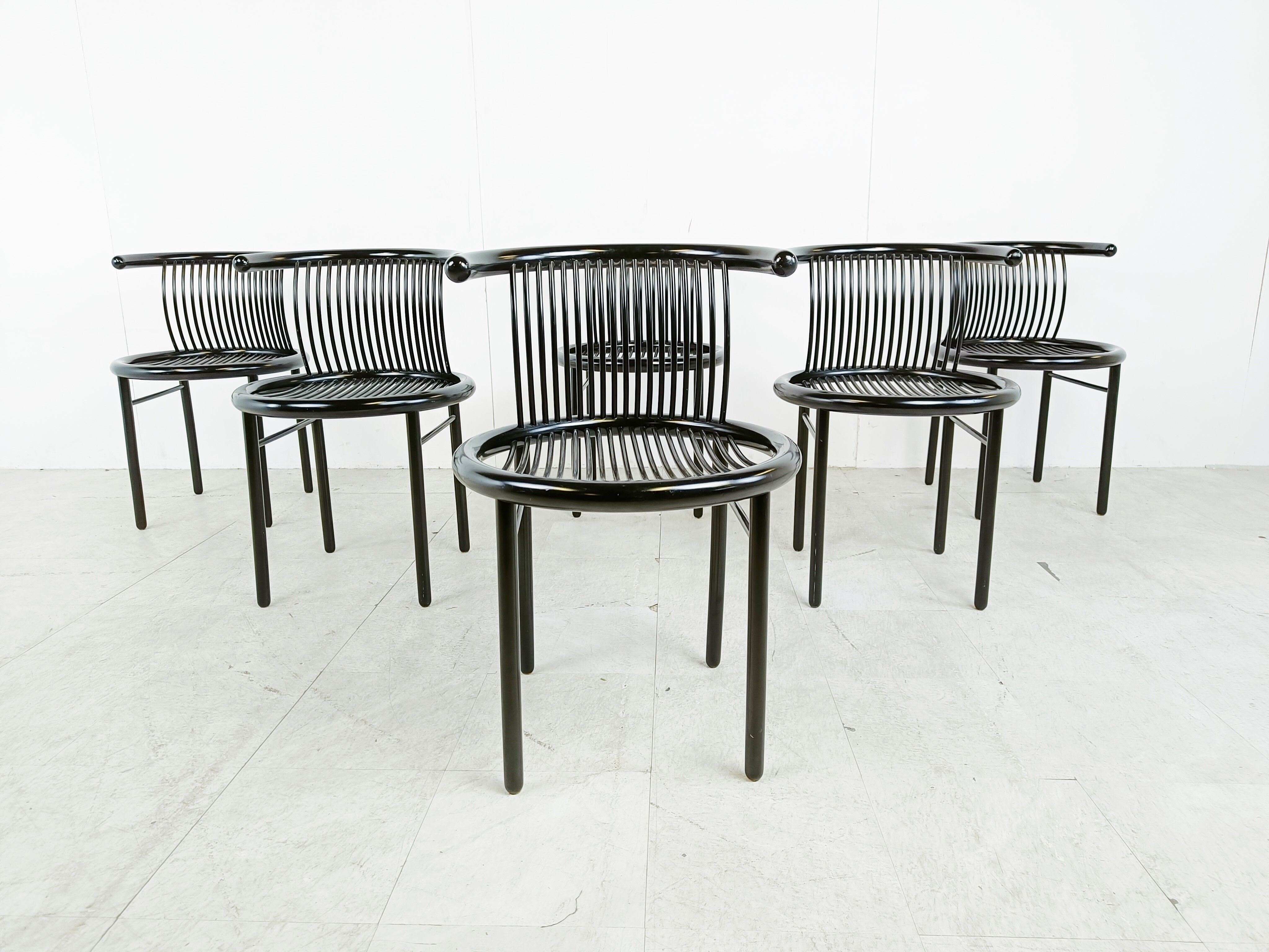 Set de 6 chaises vintage « CIRCO » par Jutta & Herbert Ohl pour Lübke 1980s