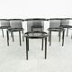Set de 6 chaises vintage « CIRCO » par Jutta & Herbert Ohl pour Lübke 1980s