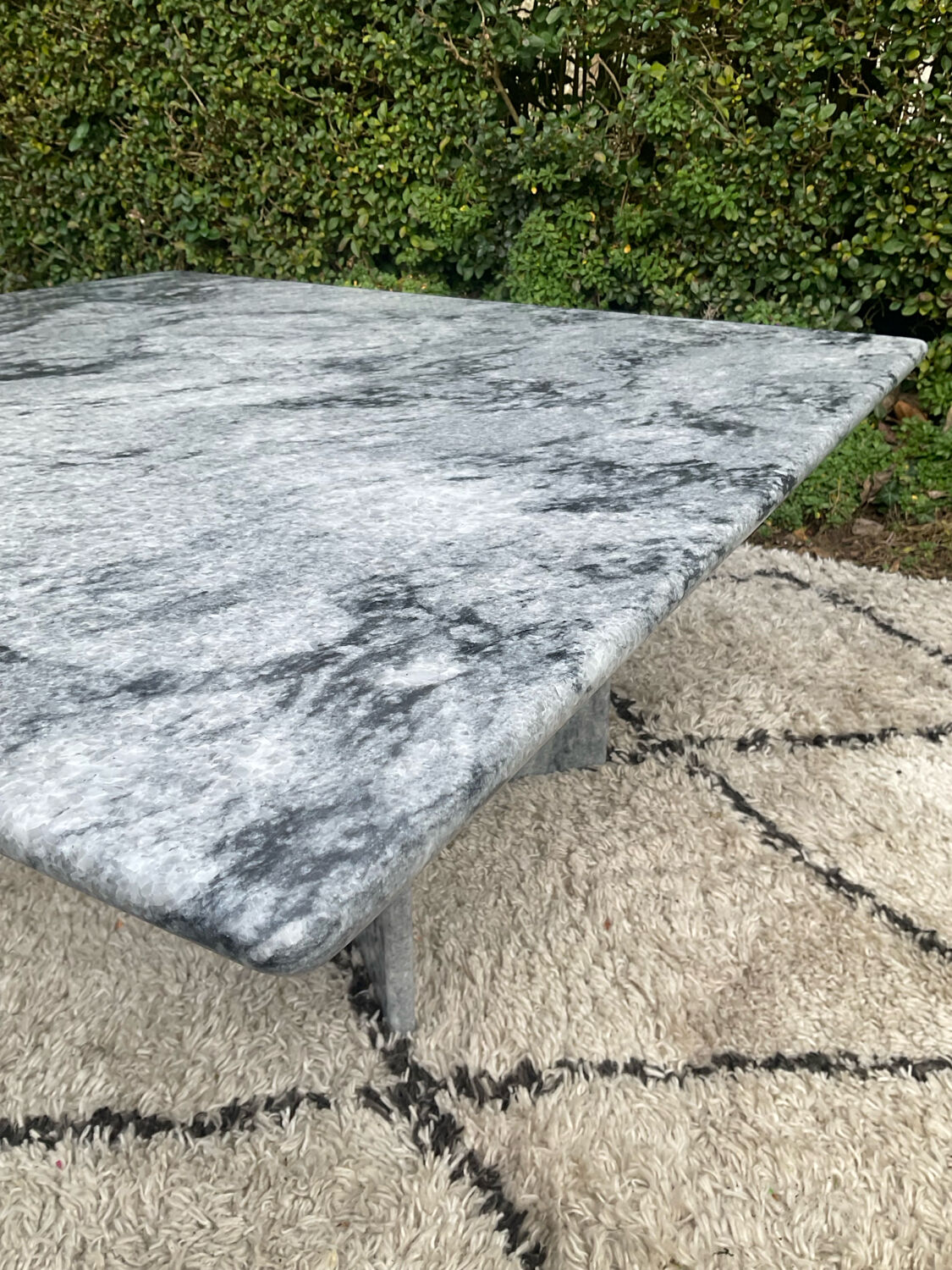 Vintage square marble coffee table from the 70s-80s.
