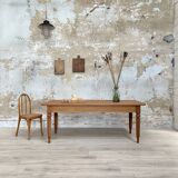 Solid wood farmhouse table