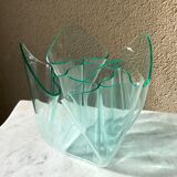 Italian handkerchief vase PMMA thermoformed edition iguzzini design Pietro Chiesa vintage 70