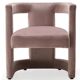 Fauteuil rose poudré