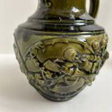 Pichet barbotine Sarreguemines majolica