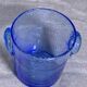 Blown glass ice bucket and lavender blue bubble from the Biot glassworks