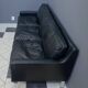 black leather Tecta -seat sofa by Hans Konecke 1960s