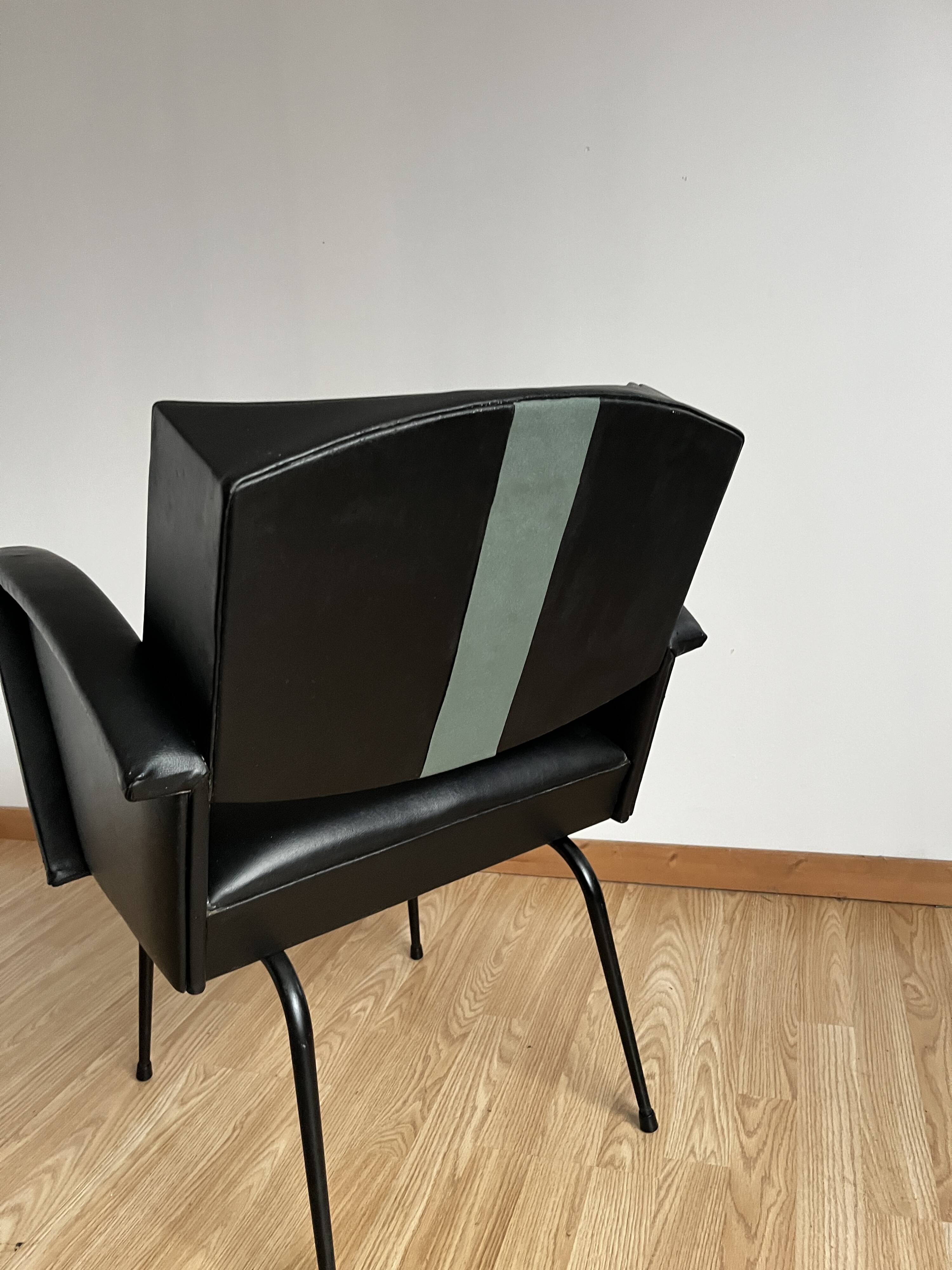 Vintage leatherette armchair