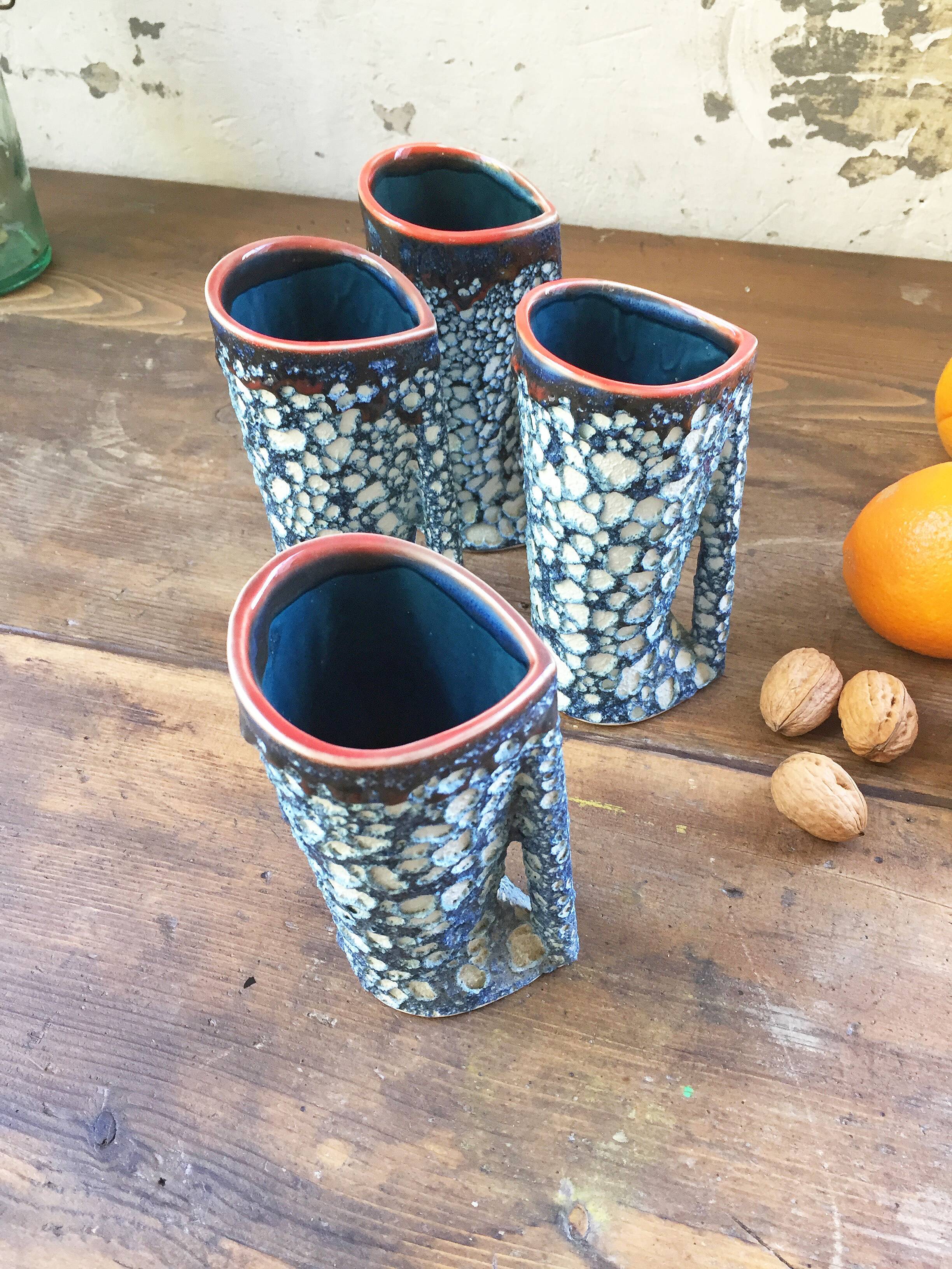 Set 4 Fat Lava Vallars mug