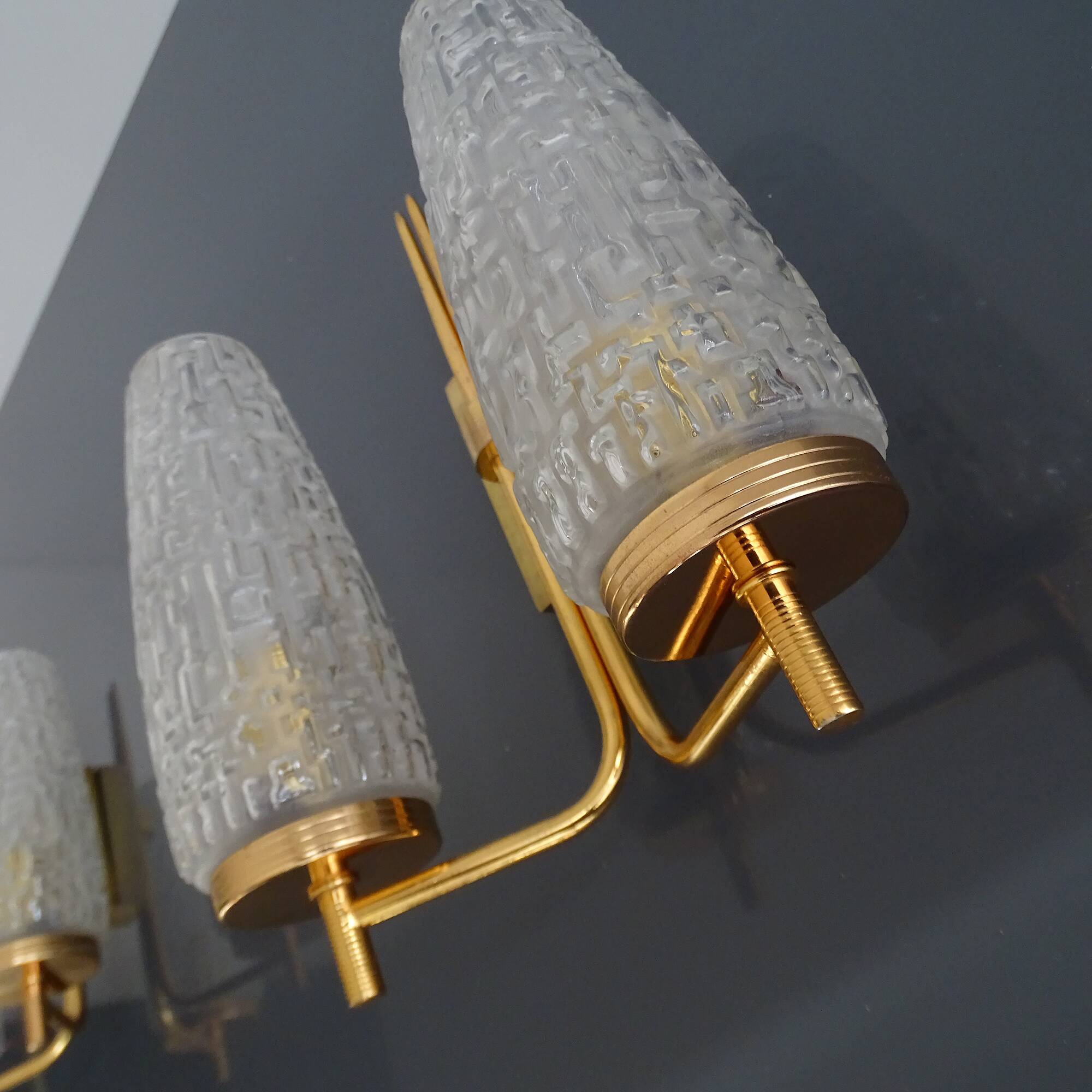 Vintage Glass Wall Light