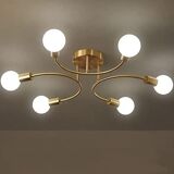 Light sputnik sphere chandelier ceiling light lamp brass antique finish color home decor hanging