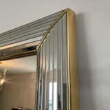 Large vintage Hollywood Regency style mirror with shutters.